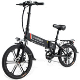 SAMEBIKE 20LVXD30-II Electric Bike - 350W Motor 48V10AH Battery 40KM Range Mechanical Disc Brakes - Black